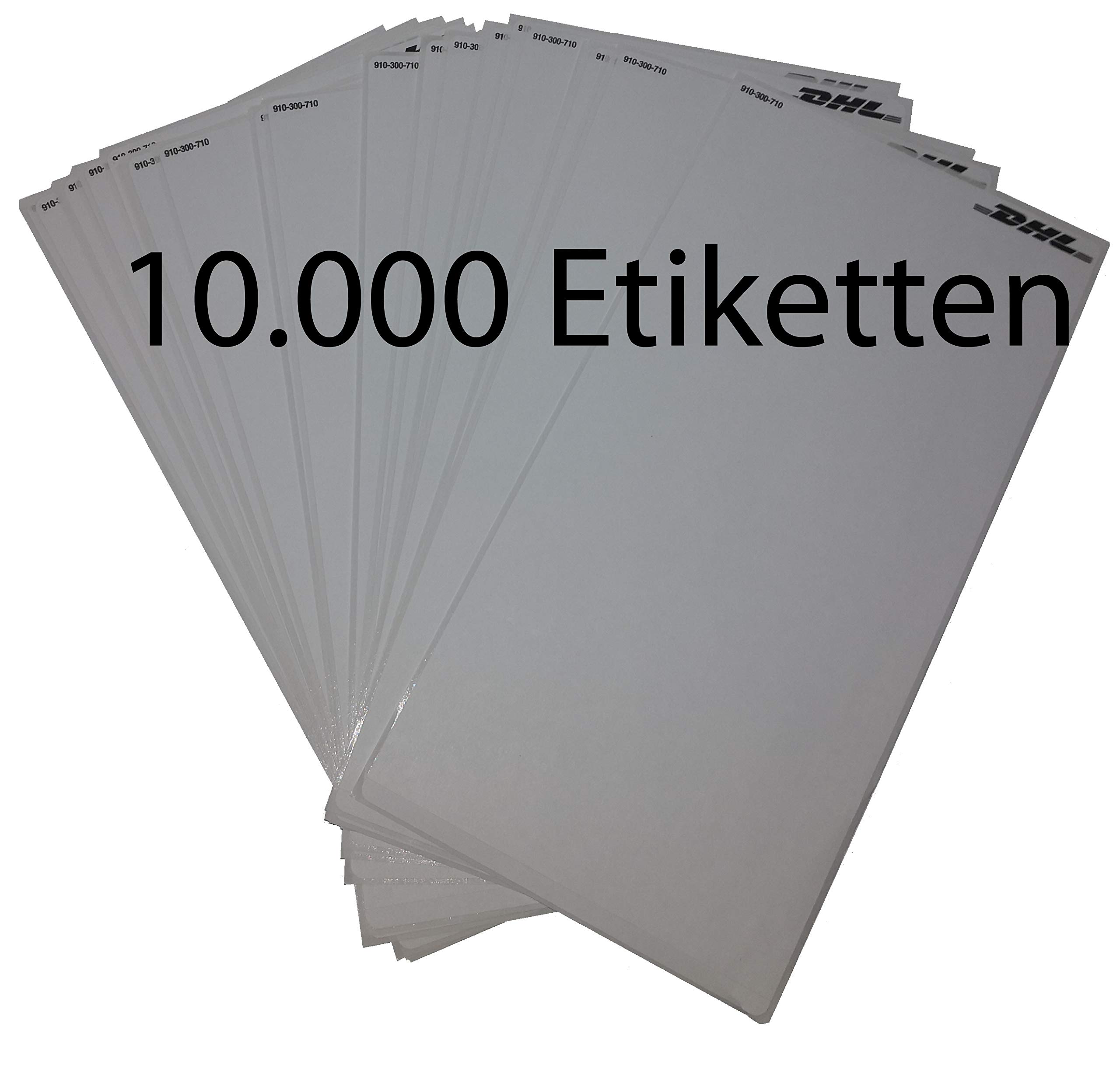 DHL etykiety wysyłkowe etykiety samoprzylepne 102 mm x 207 mm do drukarek laserowych/atramentowych 10 000 arkuszy 910-300-710