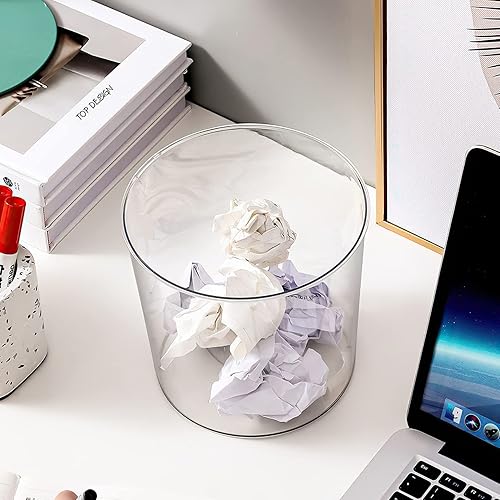 Miniatura 5 de Kingrol Paquete de 6 jarrones de flores transparentes, cubos de hielo de plástico de 3 cuartos de galón para enfriar cerveza, vino, champán, cubos