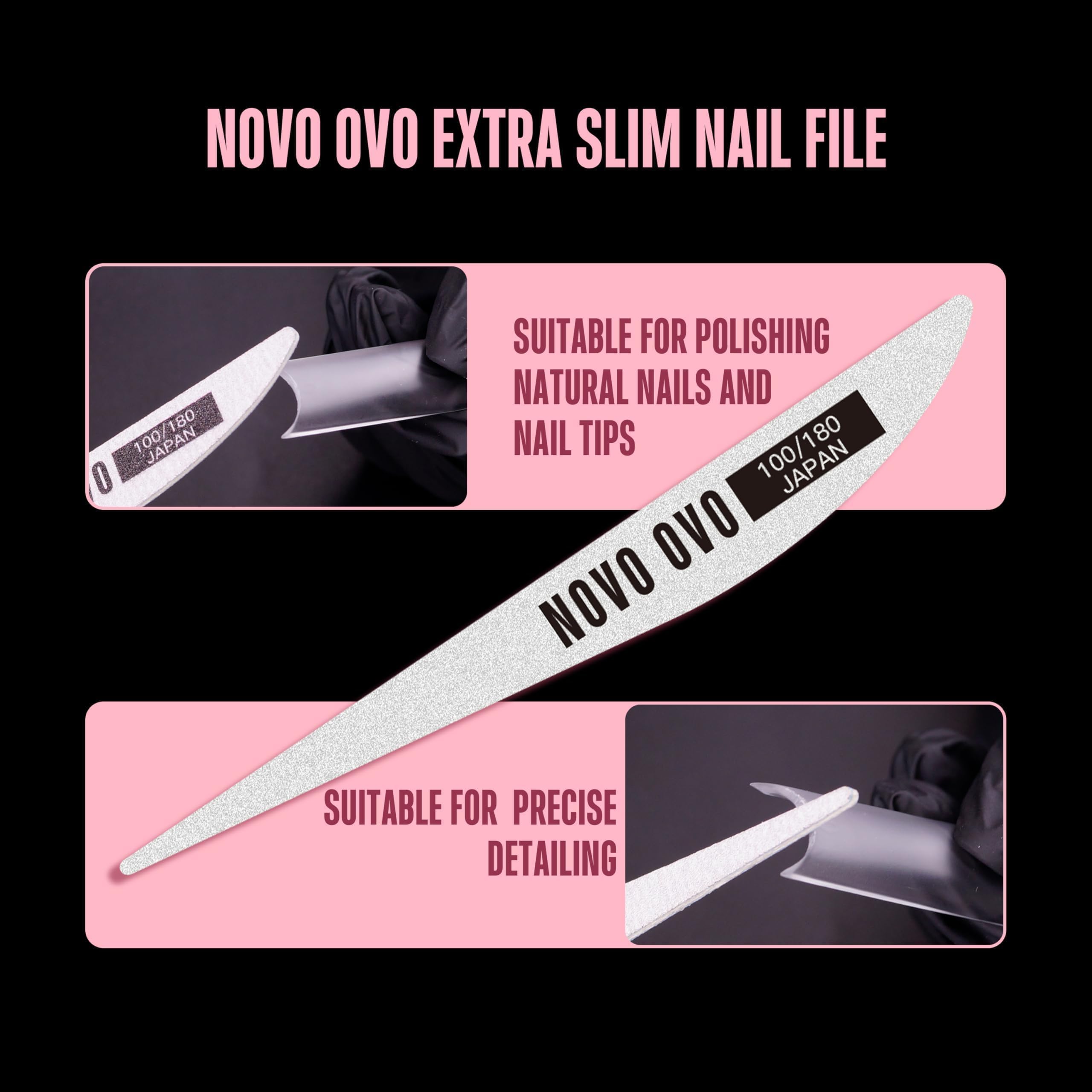 NOVO OVO Halloween XXL Square Nail Tips with Sharp Point & Moon Curve, Extra Thick False Nails Press on - Image 4