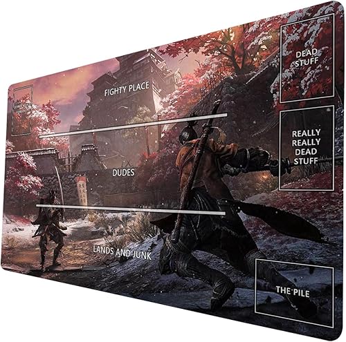 MTG Playmat Juego de mesa Gamemat para TCG Juego de cartas coleccionables Alfombrillas de ratón División Regional Samurai japonés 06