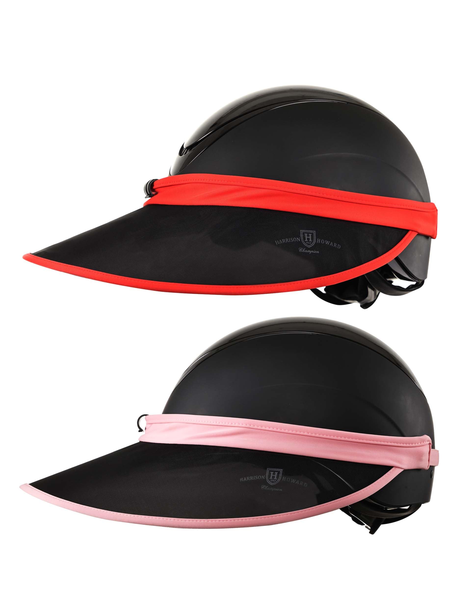 Harrison Howard Visiera per casco da equitazione, visiera parasole con clip