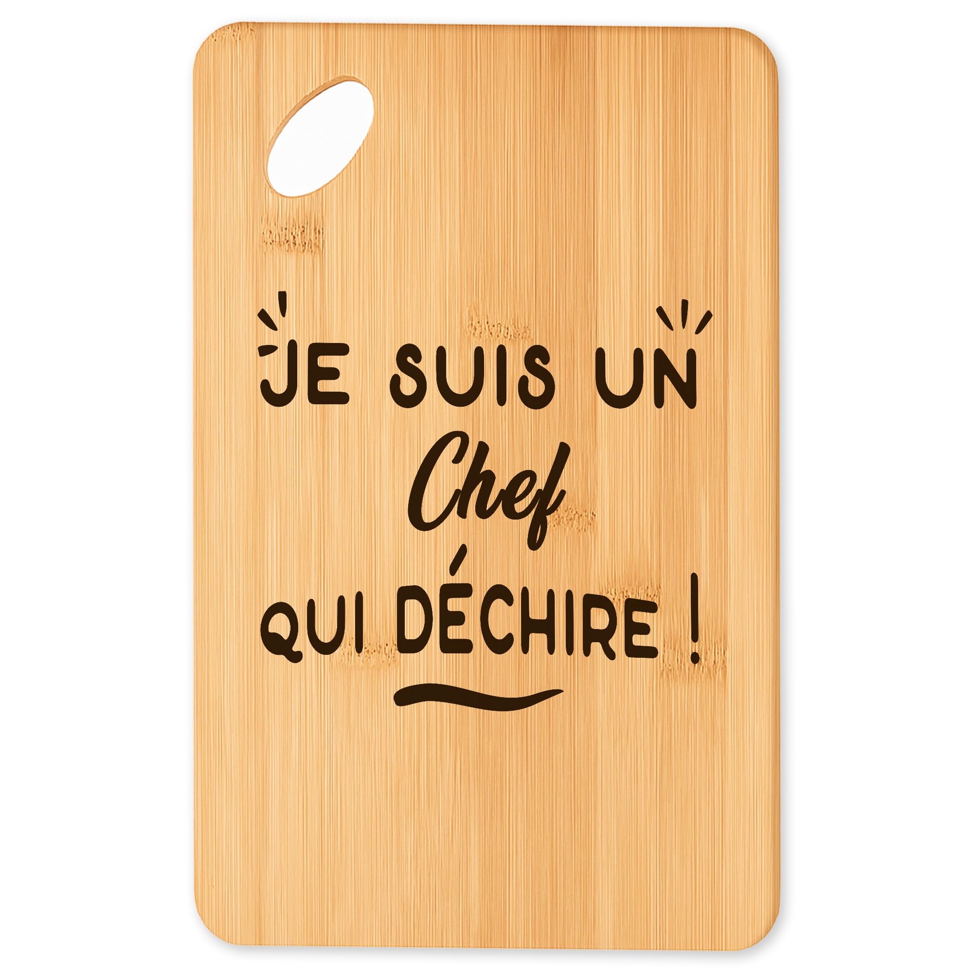 Plateau apéro en bambou pour barbecue et planche à découper originale de cuisine