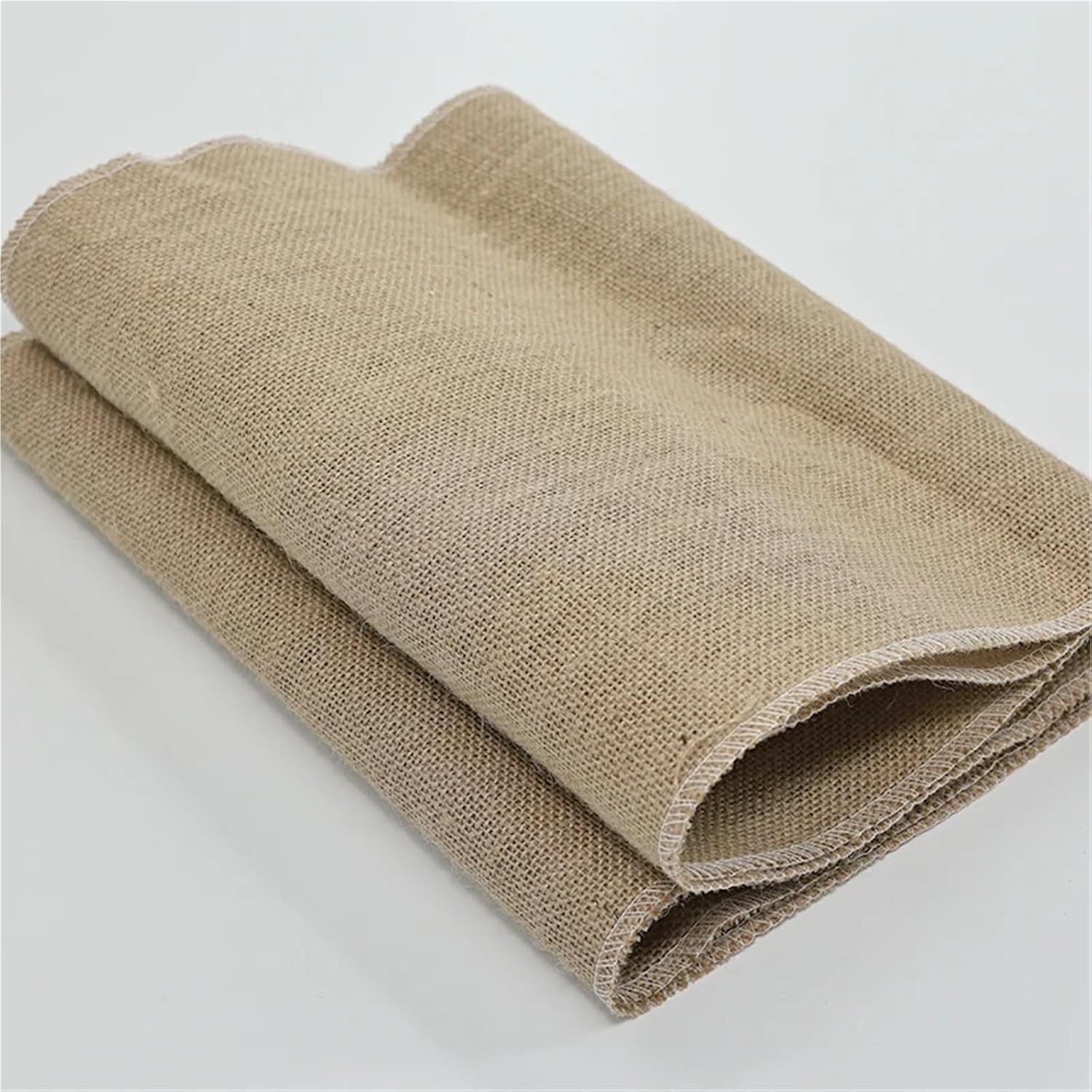 Burlap Table Runners Elegant Burlap Table Runner: Rustic Elegance for Weddings & Celebrations, Durable Jute, Rectangle, Solid Color(5050model,30x270cm)