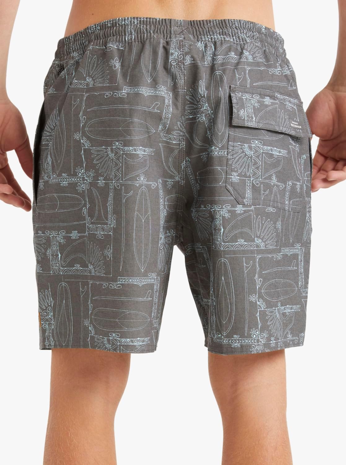 Quiksilver Men's Standard Longboard Volley Elastic Waist Boarshort Swim Trunk