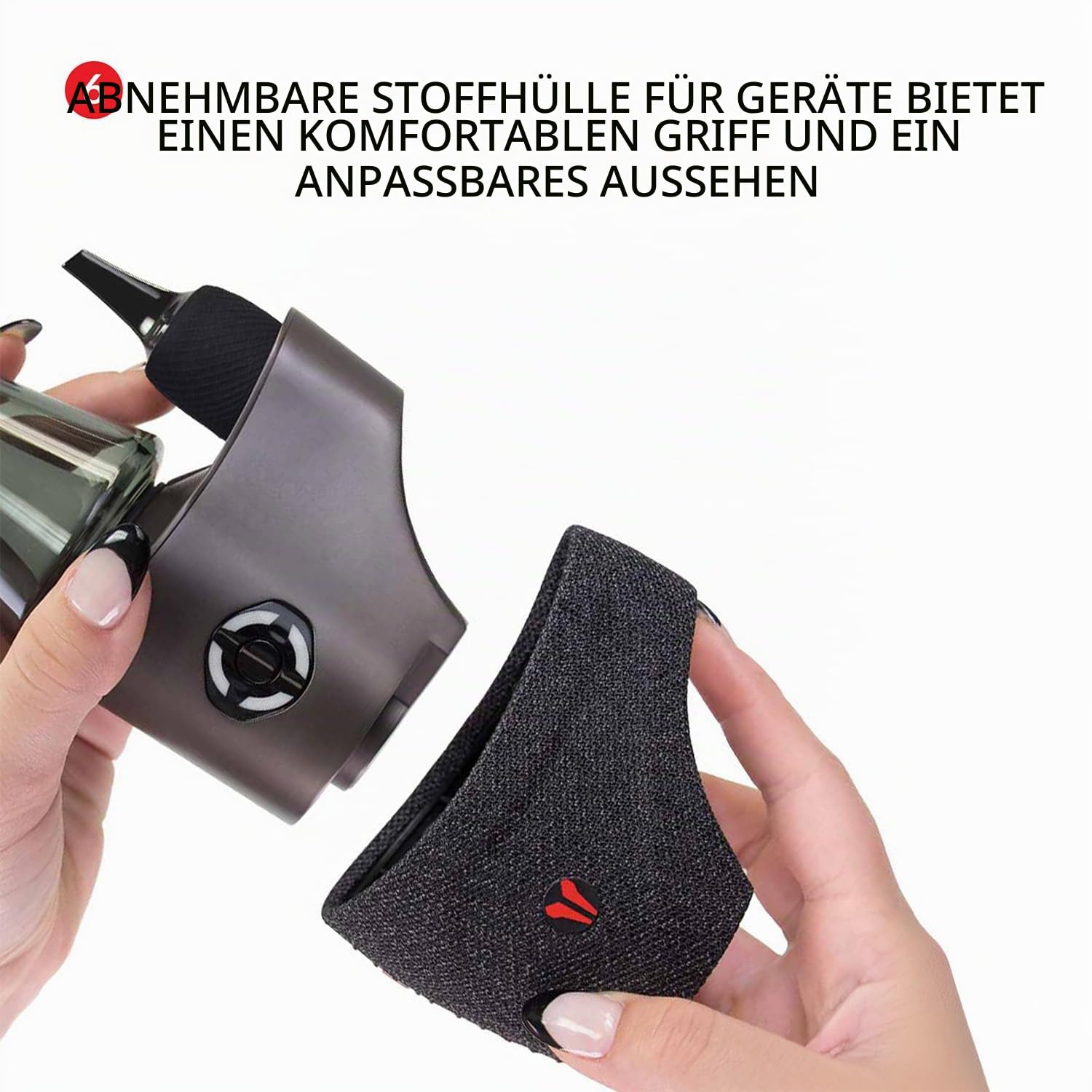 Utillian 8 Vaporizer (E-Rig) – Konzentrat Vaporizer mit BurstHit 3D-Heizkammer - Kompatibel mit Wax Terp Pearls 20s Aufheizzeit - Getönte Glas-Bubbler - USB-C (Statisches Schwarz)