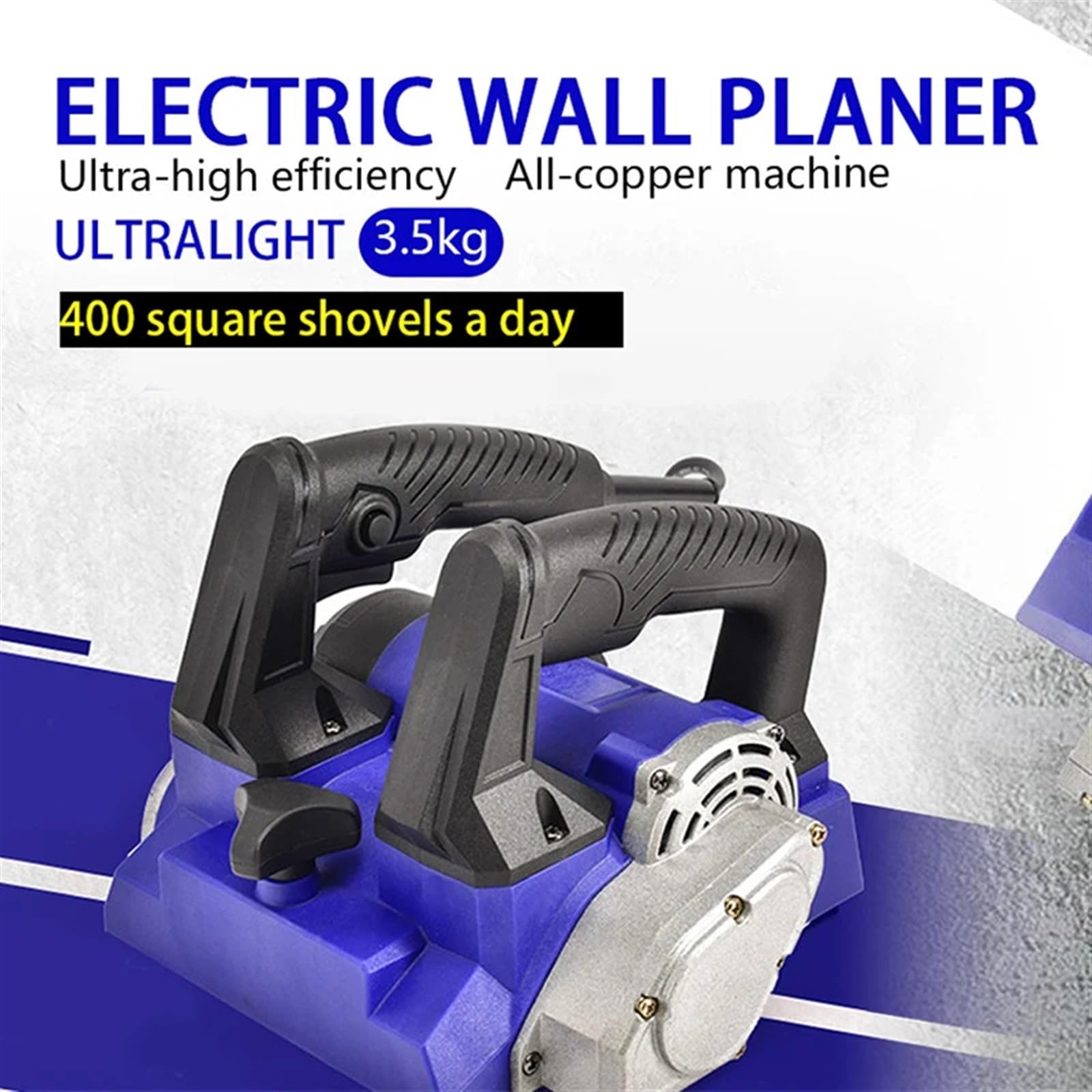 Elektryczna strugarka ścienna No Dead Portable Planing Rough Plan Machine Stara szpachla do renowacji ścian Narzędzie szpachlowania narożników, Smooth-Cut Pro