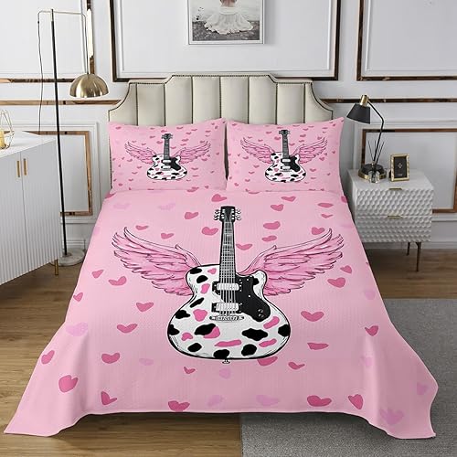 Miniatura 14 de Juego de edredón abstracto con cinta musical retro, tamaño individual, diseño vintage de radios de los años 80, juego de edredón de casete de audio