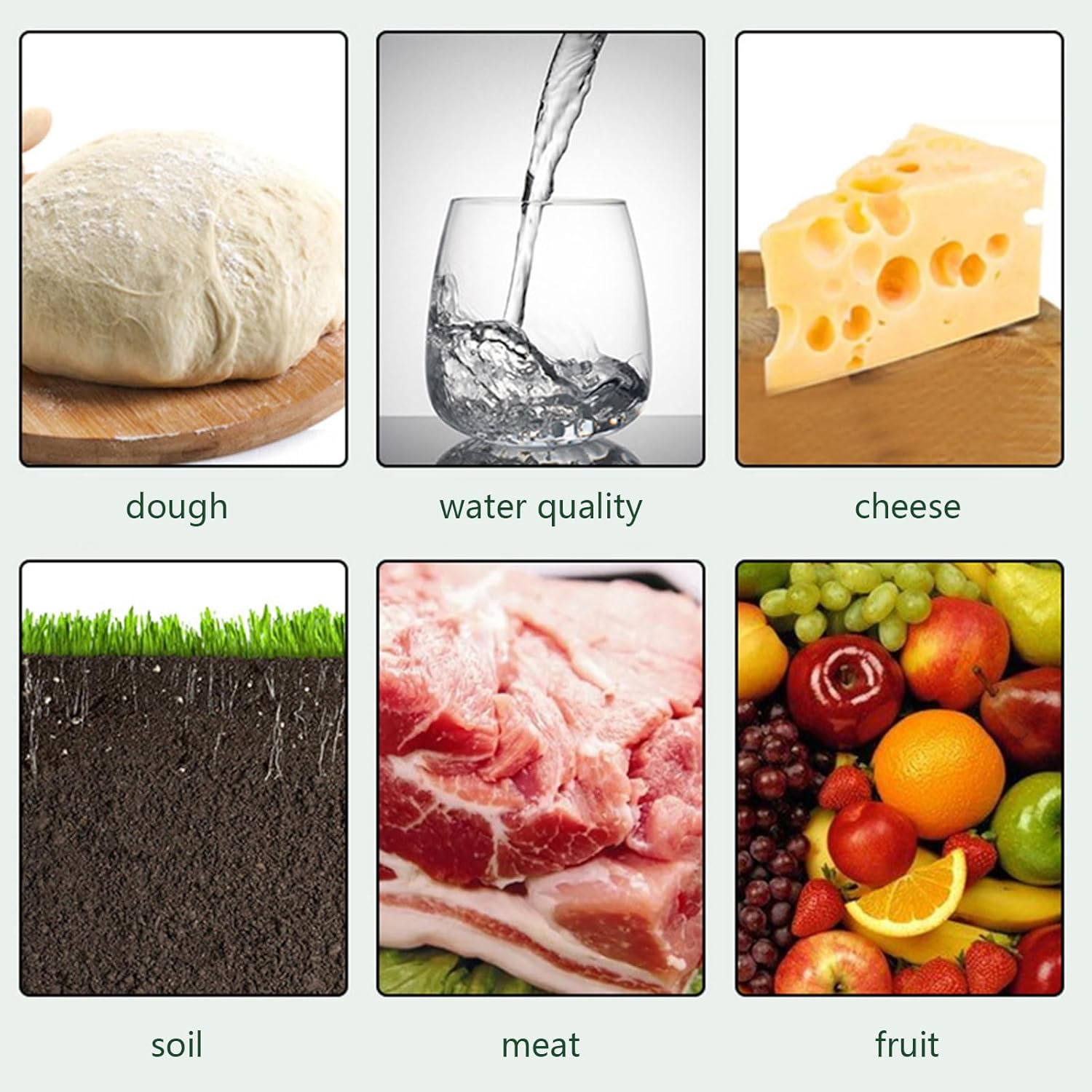 Large Screen Tester Temp Display for Soil & Meat Precise Measurement Tool Accurate Soil Tester