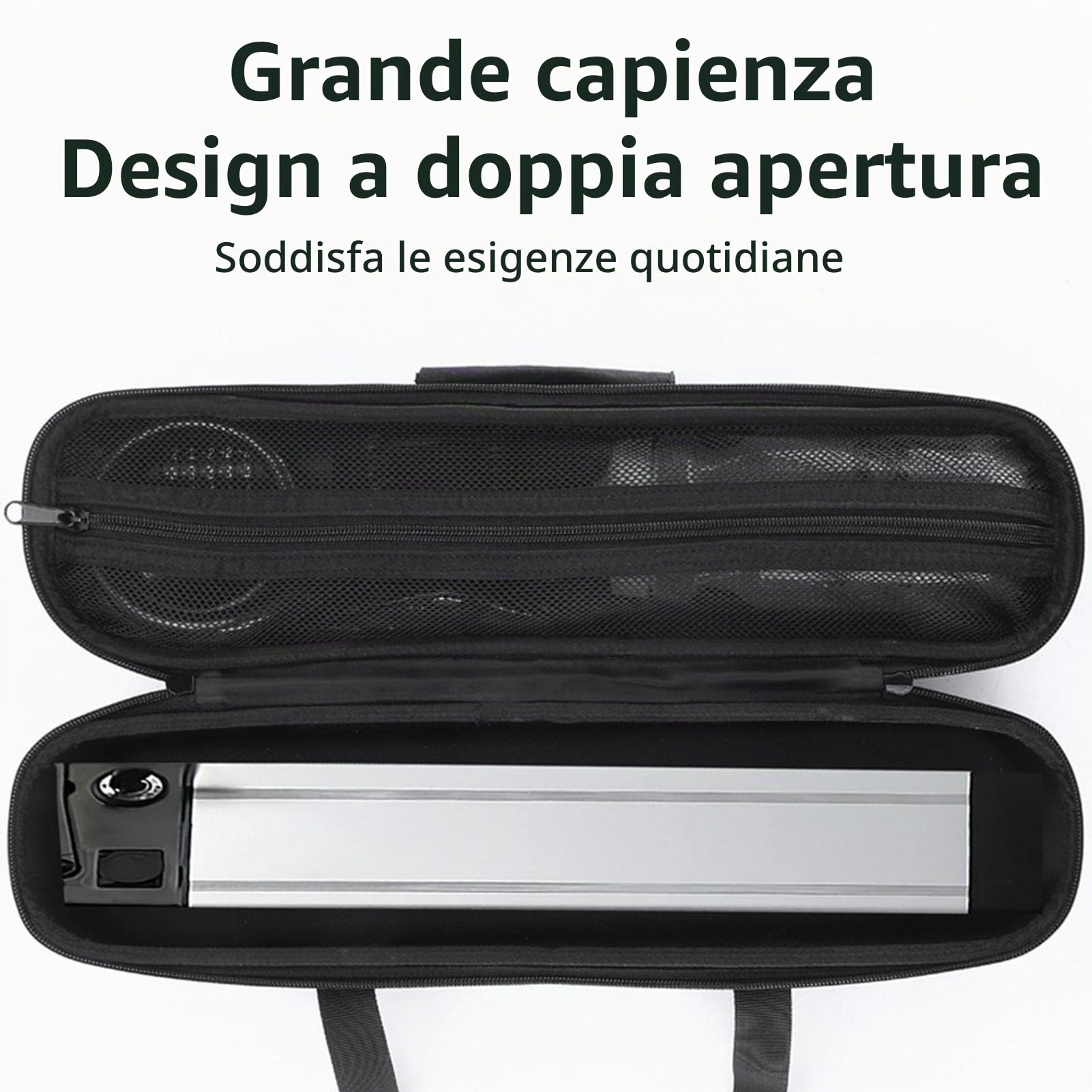 Borsa Porta Batteria per E-Bike, Custodia Protettiva Impermeabile, Portabatteria di Sicurezza per Stoccaggio e Trasporto, per Bici Elettrica