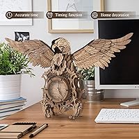 Vista 4 de nicknack Rompecabezas de madera 3D Eagle Clock Kits de modelo mecánico de madera para adultos niños regalo