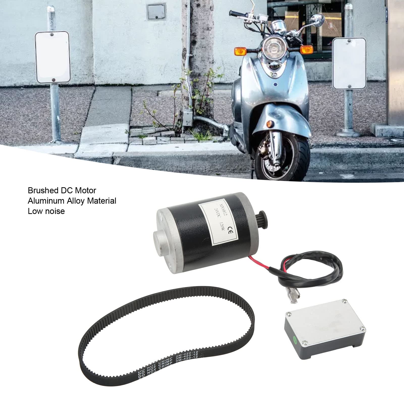Kit De Motor De Bicicleta Eléctrica De 120 W Con Controlador Cepillado