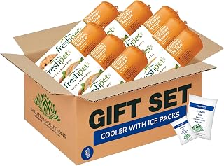 Salutem Vita – Chunky Chicken & Turkey Dog Food Rolls, Ready-to-Serve Chilled Meal, Gift Set: 1.5 lb - Pack of 8 (Total 12 lb)