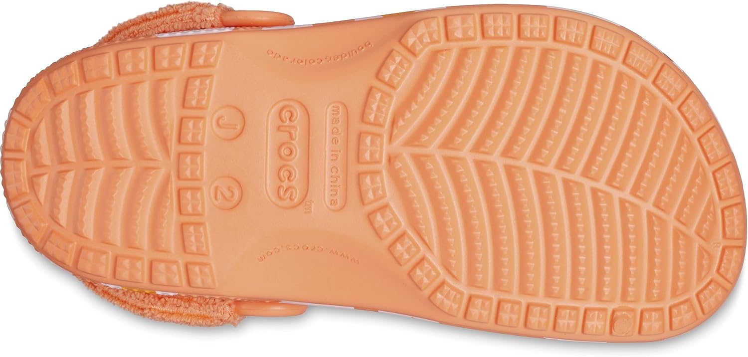 Crocs Kids' Classic Graphic Terry Cloth Backstrap Clog
