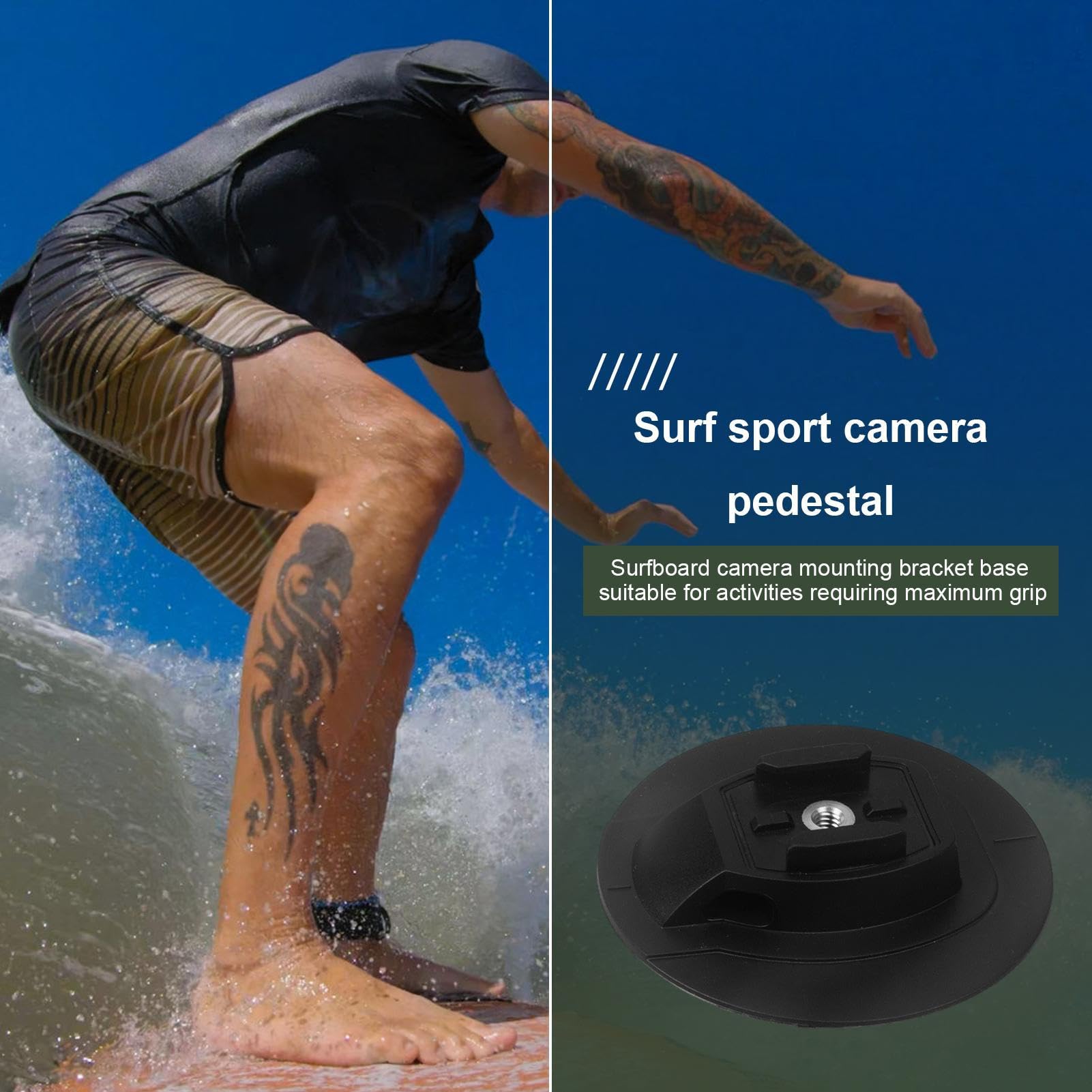 Supporto di ricambio per fotocamera per tavola da surf, per GoPro Hero