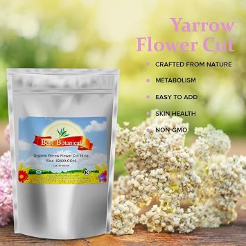 Best Botanicals Yarrow Flower Cut 16 oz. (Organic)