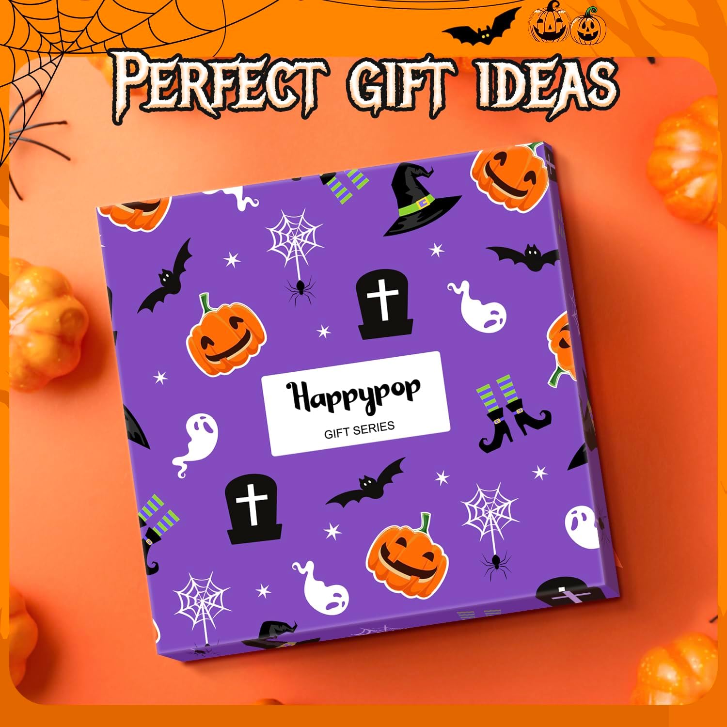 HAPPYPOP Halloween Gifts - Socks Kids Boy Girls, Horror Spooky Ghost Socks Teens Adult - Image 3