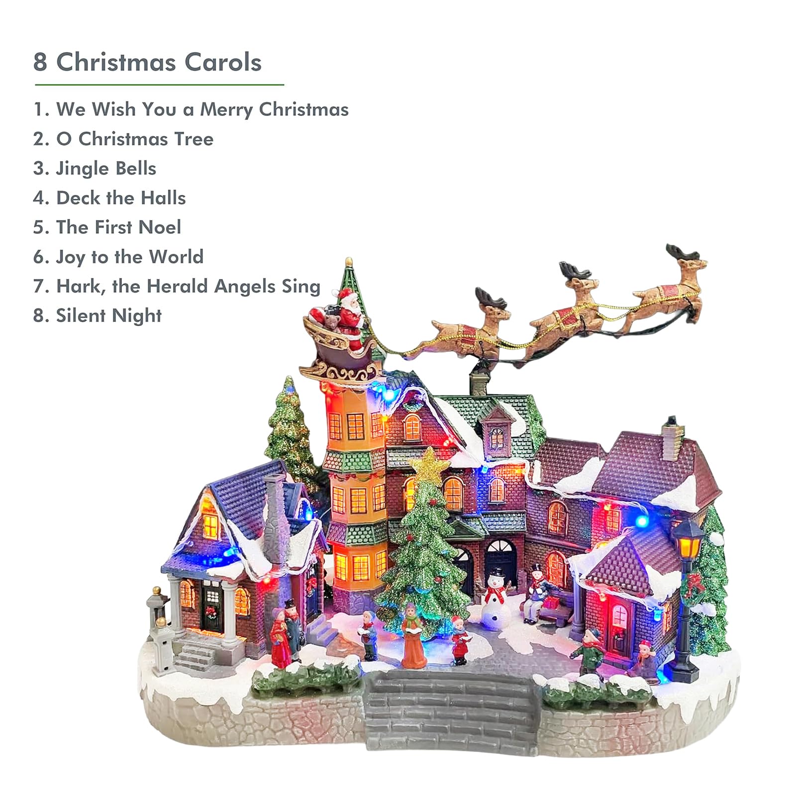 Amazon.com: MOMENTS IN TIME Christmas Village Centerpiece Decor