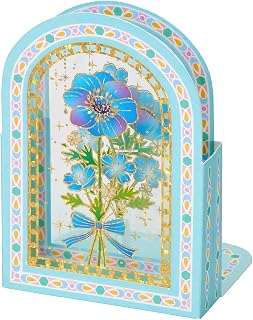 Sanrio Message Card, Multi-purpose, Mini Card, Stained Glass Blue, Mini Tamoku MU345-6 408689