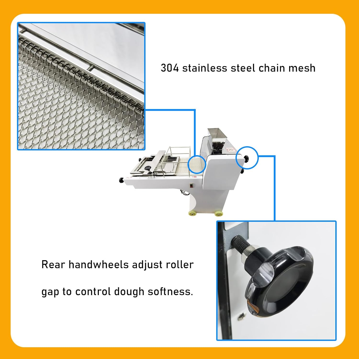 110V Dough Toast Bread Commercial Automatic Shaping Machine Bread Forming Adjustable Baguette Molder 750W