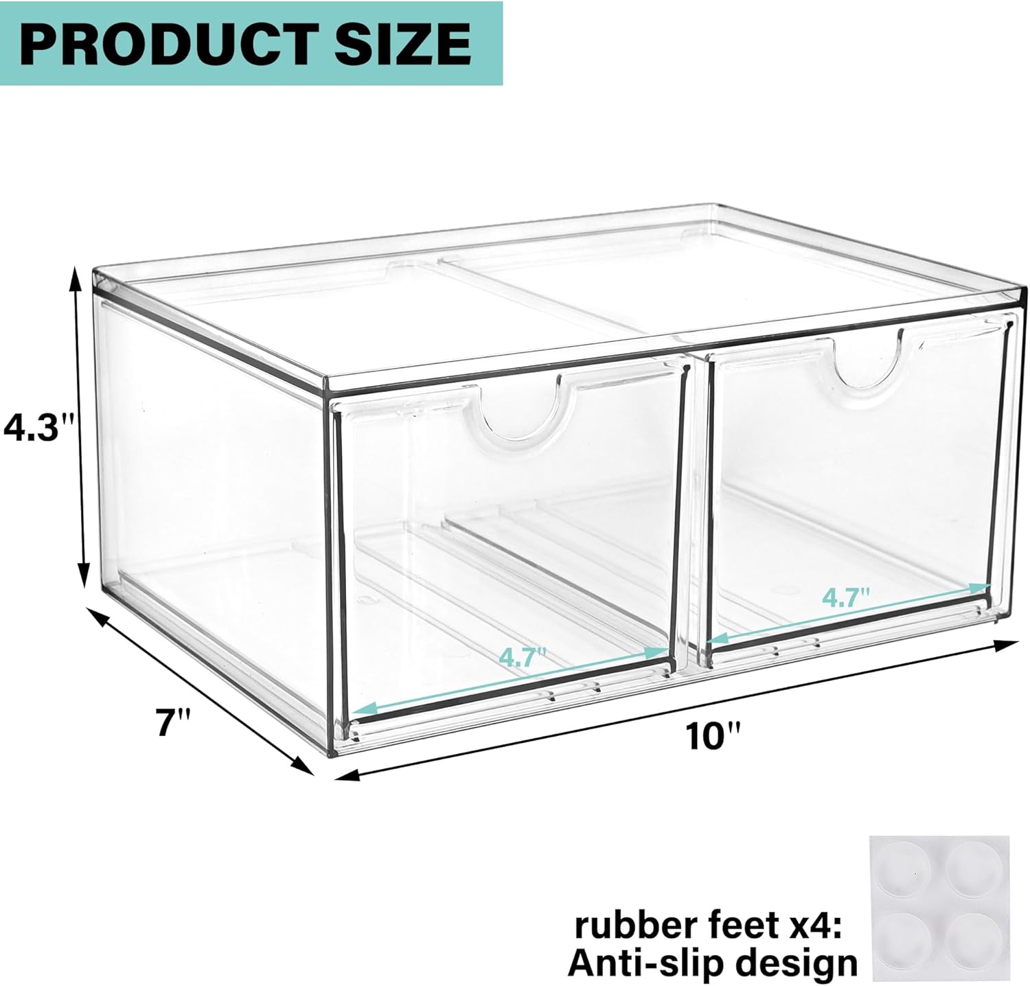 Stackable Storage(2 Drawers)&6 Drawers