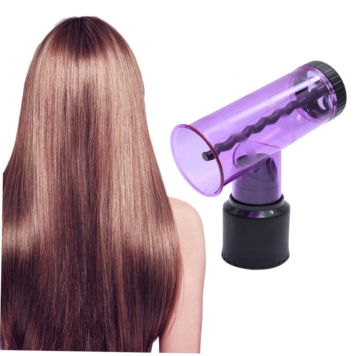 Baluue Curly Hair Roller Hair Dryer Interface Cover for Blow Dryer Random Color