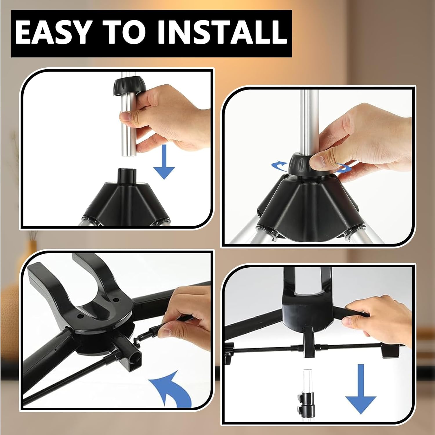 Foldable Clothes Steamer Stand with Adjustable Height & Ironing Gloves – Universal Garment Steamer Rack Compatible with Most Steamers, Portable Hanging Rack for Easy Steaming and Storage (Black)