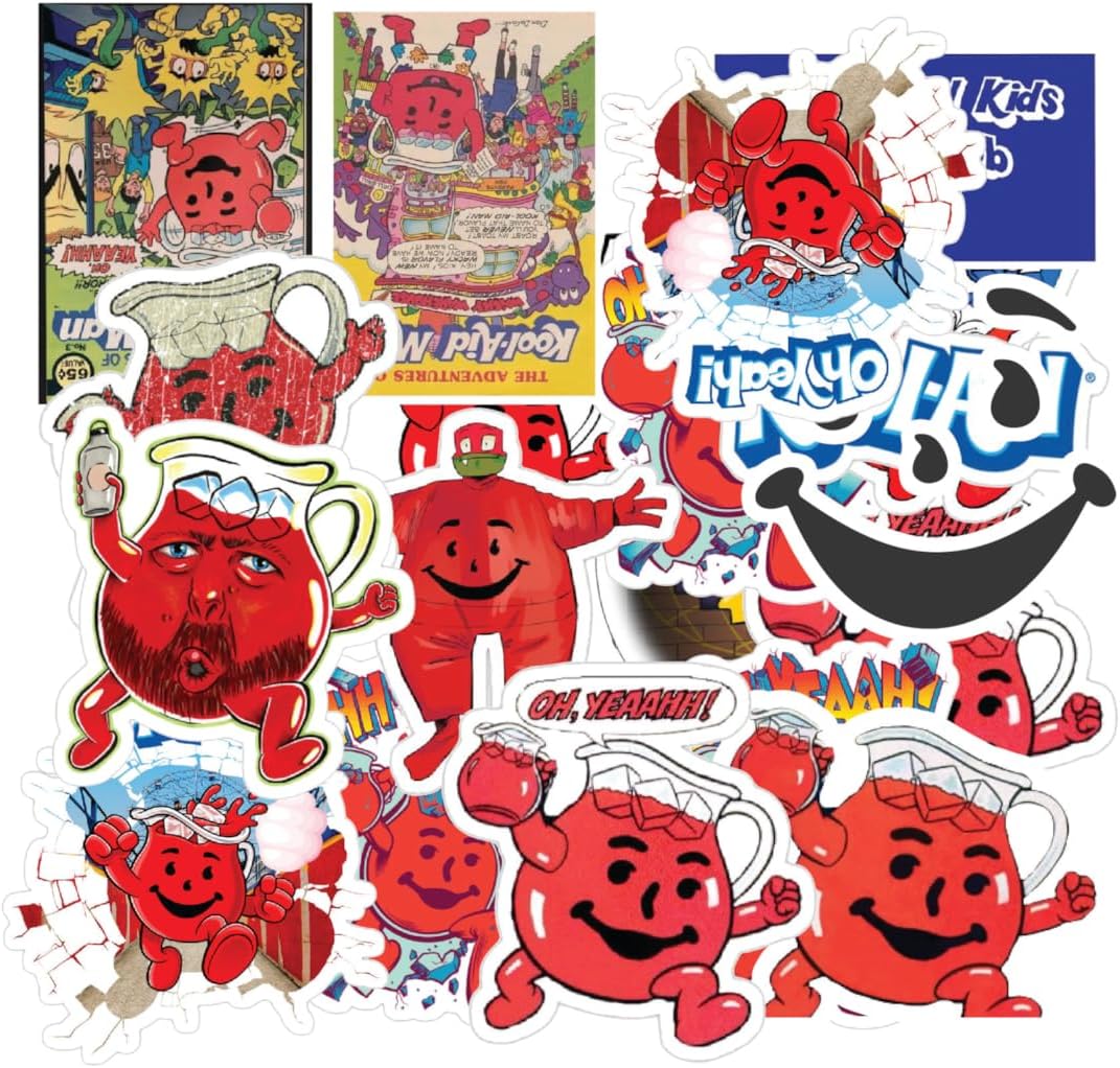 20 Pcs Value Pack Kool Decal AID Sticker Waterproof Vinyl Aesthetic SUV Truck Colorful Laptop Bike Car Luggage Skateboard Water Bottle Guitar Windows Bumper Tumbler (2 inch)