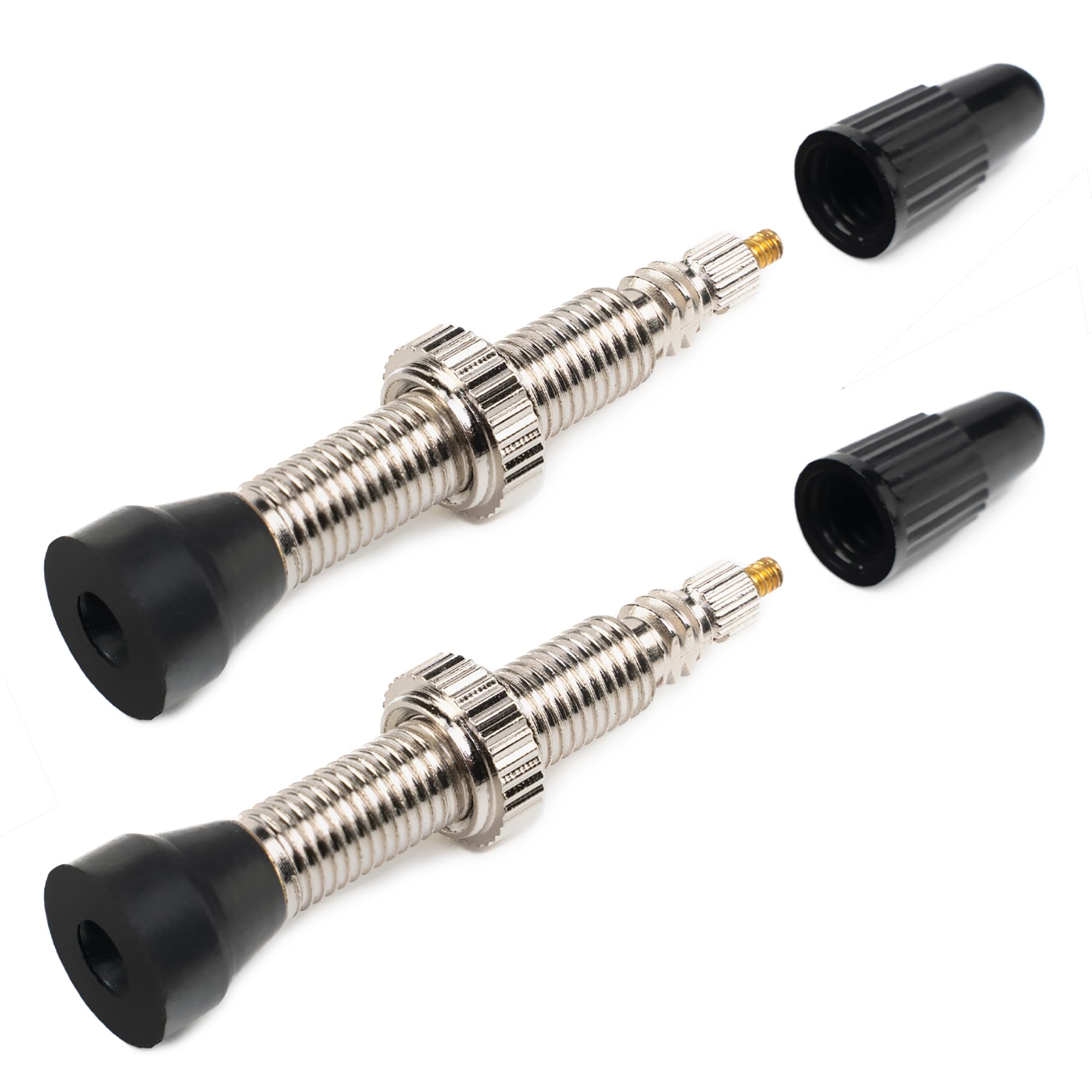 WTB Standard Presta Valves (34mm) For Tubeless Bike Tires, 2-Pack