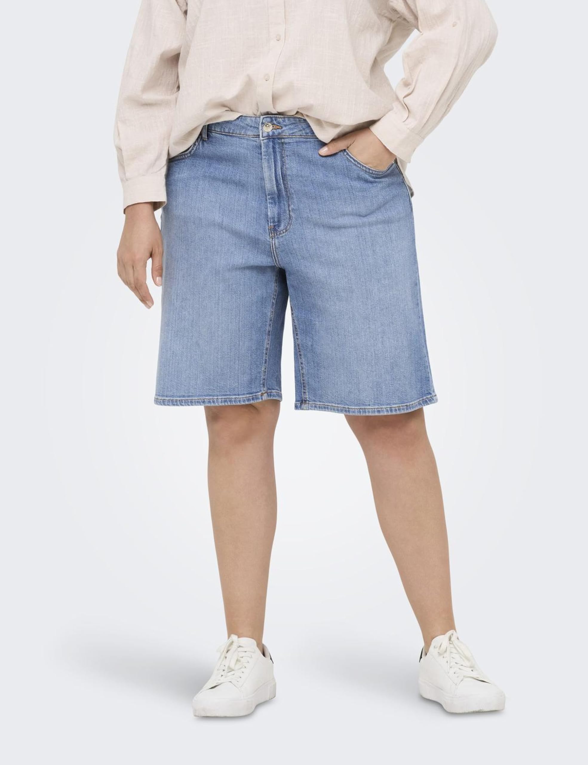 ONLY Carmakoma Carsonny Hw Wide Dnm Shorts Nas843 Noos - Carsonny Hw Wide Dnm szorty Nas843 Noos Kobiety