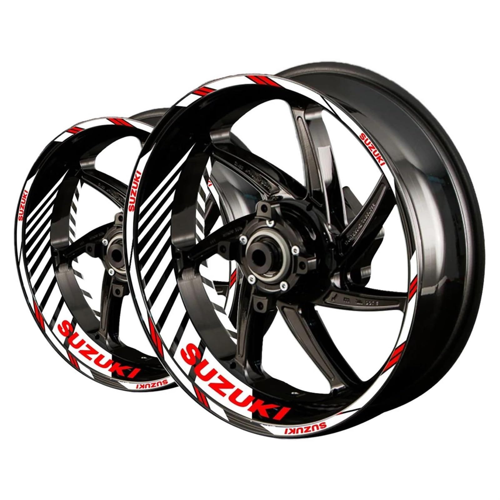 Autocollant De Pneu Jante Logo Roue Moto pour Suzuki