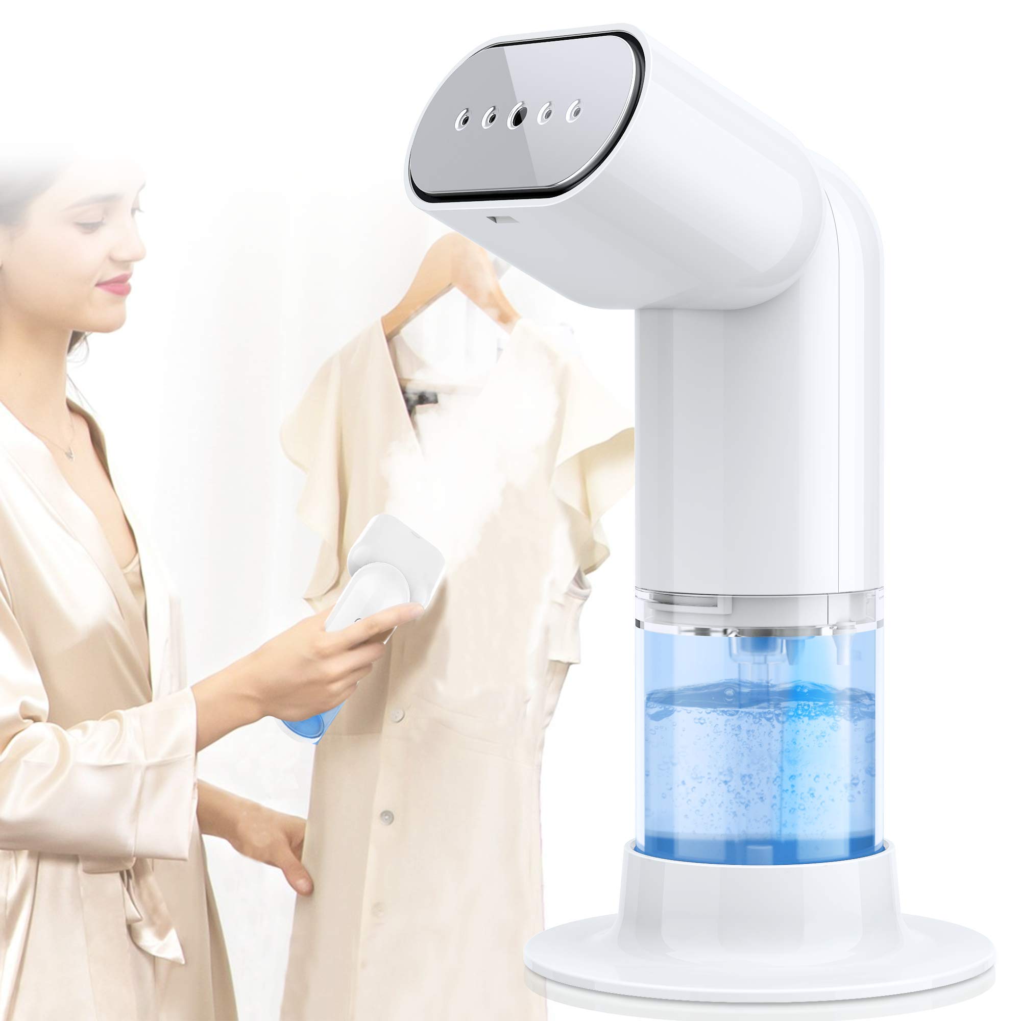 Steamer for Clothes Steamer, Handheld Garment Steamer 2 Modes Portable Travel Mini Steamer, Portable Steam Iron Fabric Wrinkles Remover -15s Fast Heat-up -100% Safe Auto-Off Clothing Fabric Steamer