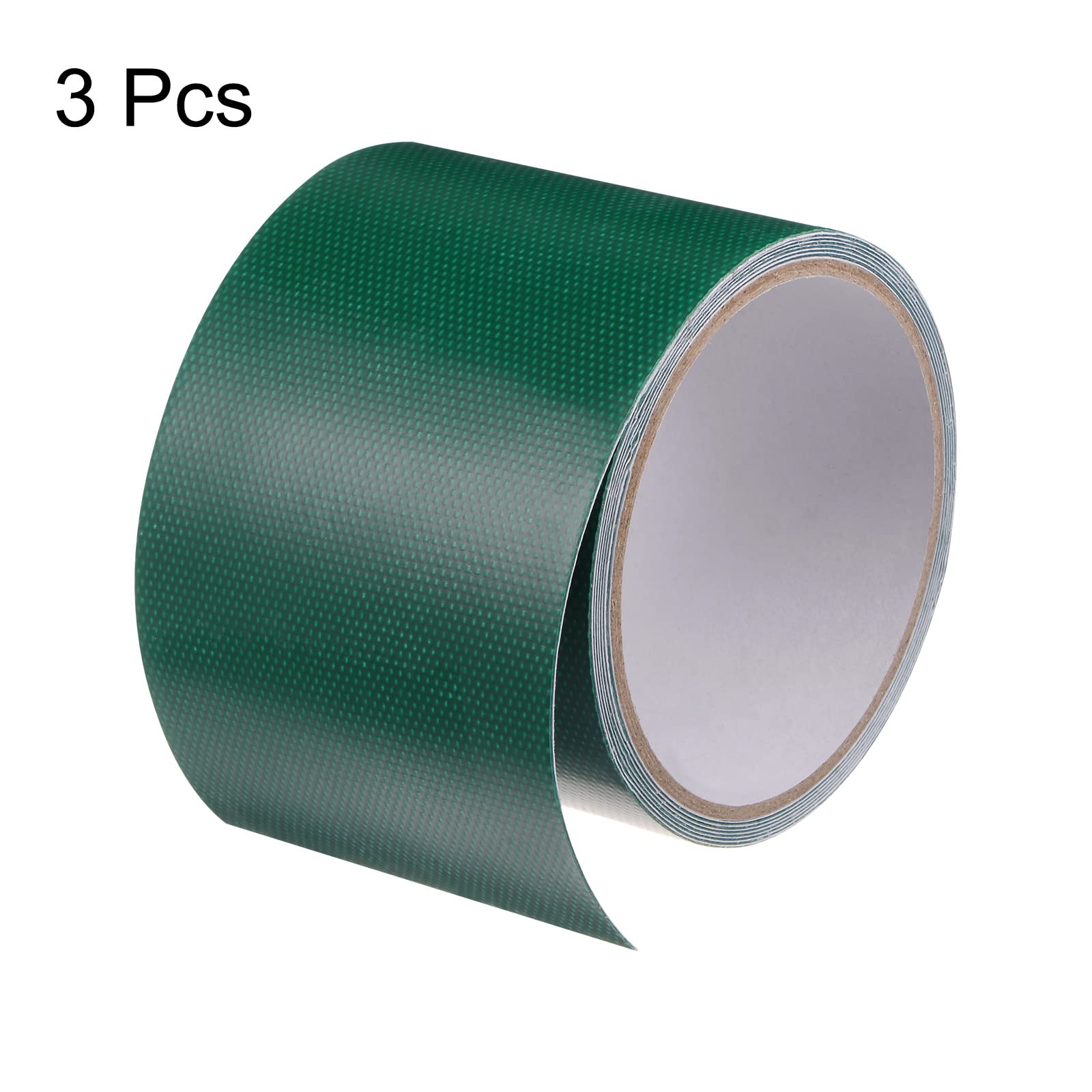 Klebeband, Planen-Reparaturband, Zelt-Reparaturband, 3 Stück, 3,15 Zoll x 6,6 Fuß, universelles wasserdichtes Markisentuch-Reparaturband for Bastelarbeiten, Heimwerker, Outdoor-Zelt, dunkelgrün