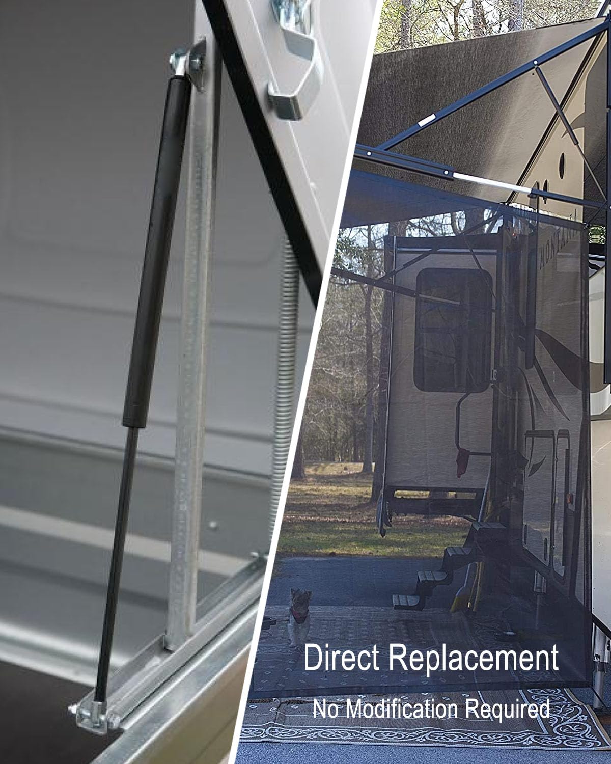 26 Inch 124Lbs Gas Shocks Struts Replace 280343 654150 Fit