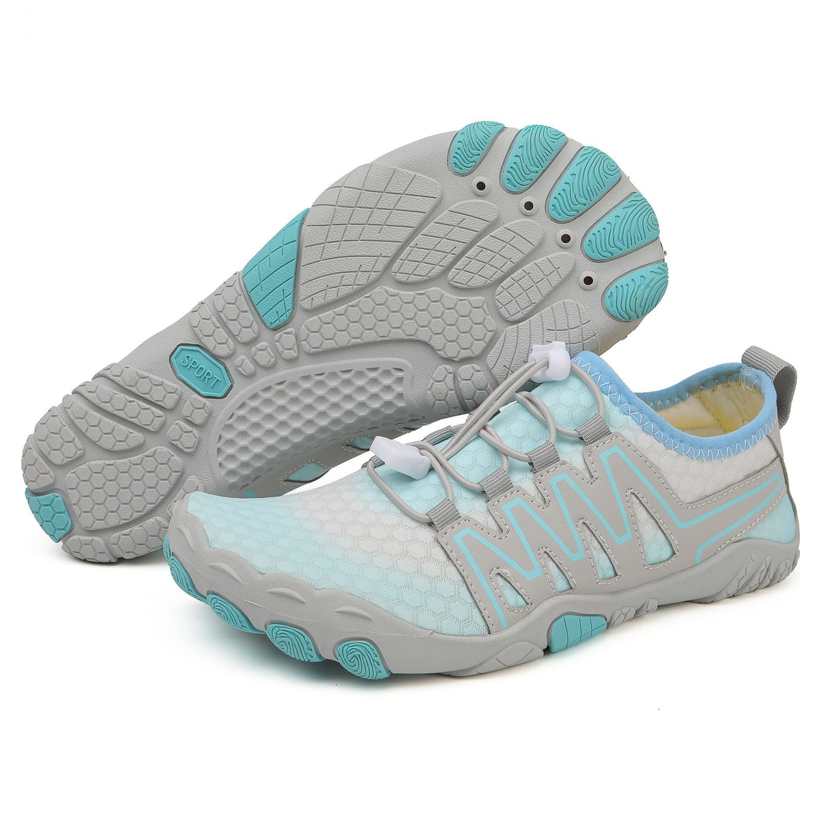 Scarpe da Scoglio Scarpe Scoglio Uomo da Acqua Donna Piscina Mare Bianche Barca Ciabatte Sportive Acquatiche Sandali per Fiume Spiaggia 37 Scarpette Vela con Sassi Water Shoes Plastica Trekking