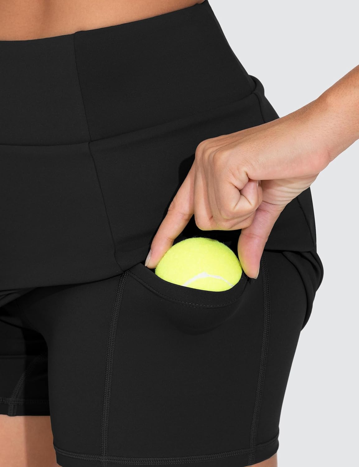 THE GYM PEOPLE Women's High Waisted Golf Skorts Tennis Mini Athletic Active Skirts Built-in Shorts with 3 Pockets - Image 3