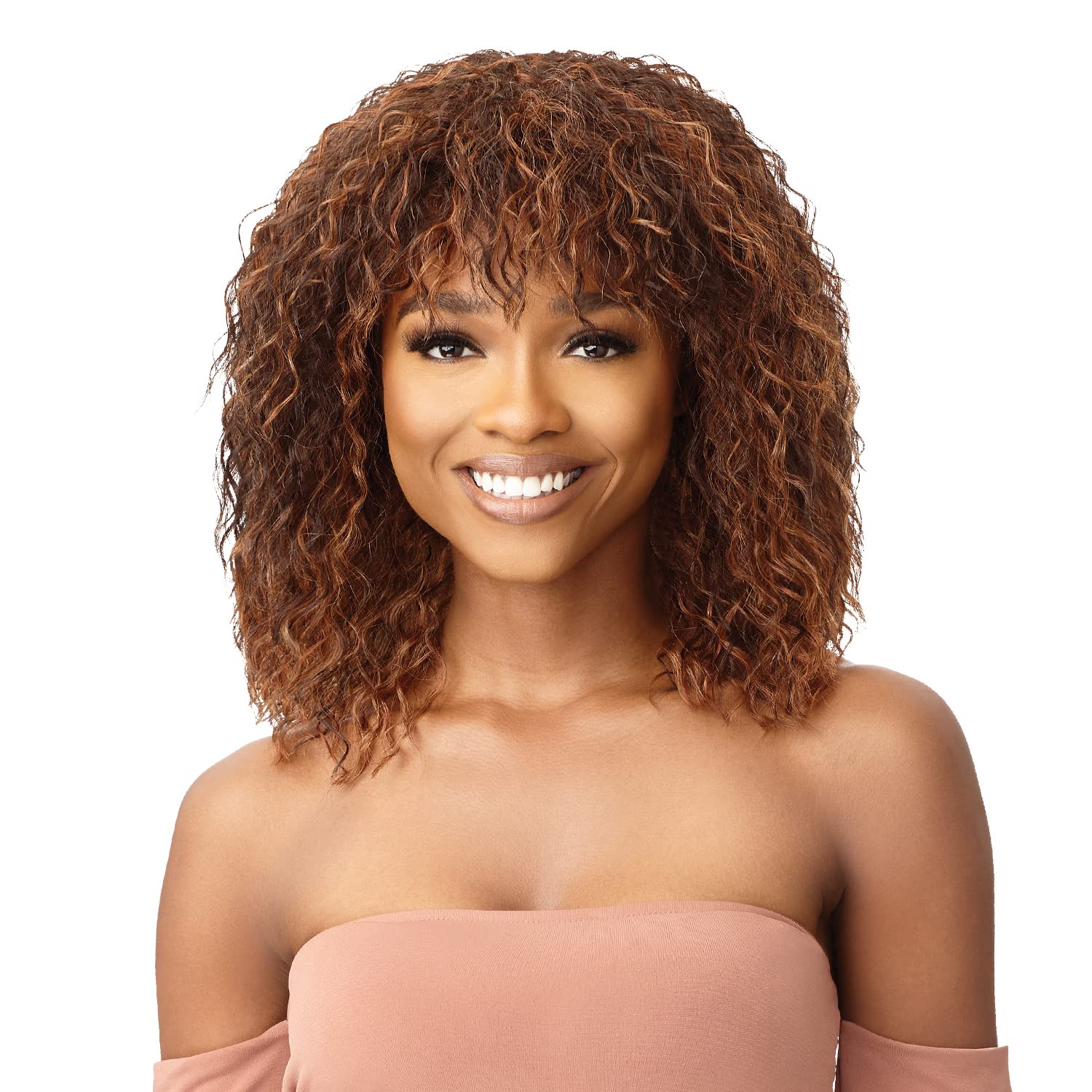 Outre Wigpop Full Wig Heat Resistant Fiber High Tex LEEDA (CAR)