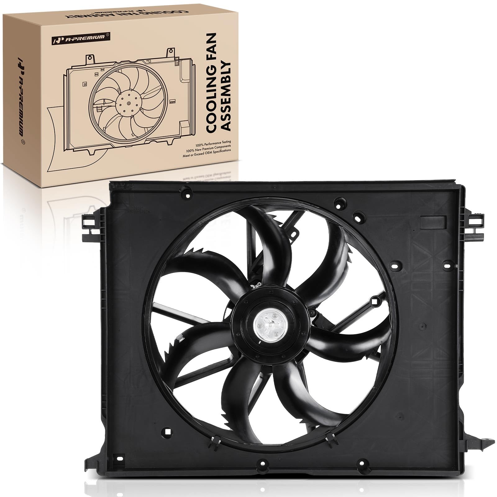 Radiator Cooling Fan Replacement For 2006-2010 Toyota Sienna - Direct Fit, Quiet, Dual Fan, Part # 163630P110 & More