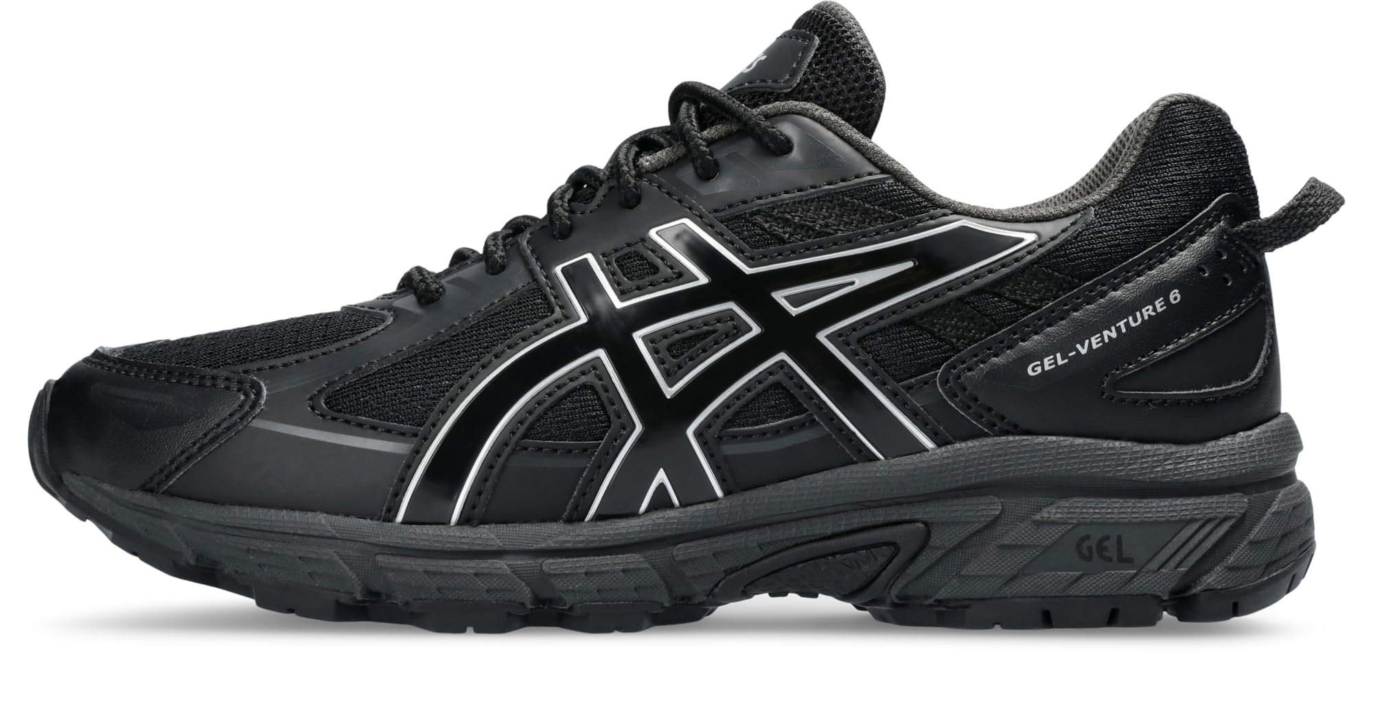 ASICS Boys Gel-Venture 6 Gs Sneaker, Black, 5.5 UK