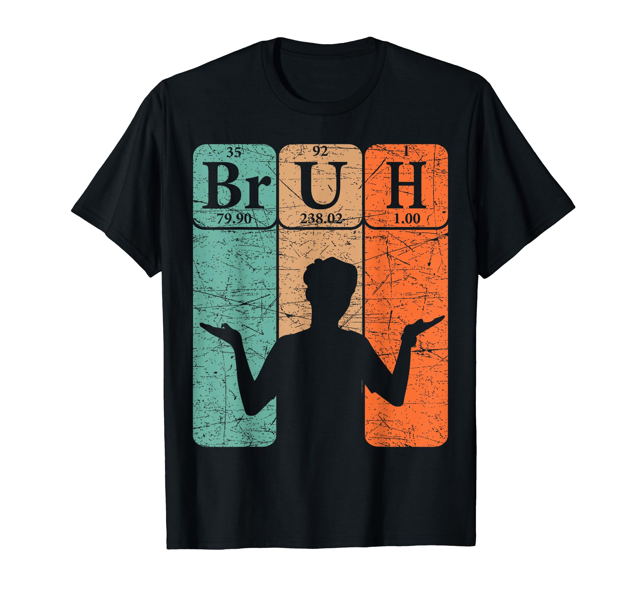 Bruh Periodic Table Elements Bro Slang Bruh Meme Vintage T-Shirt