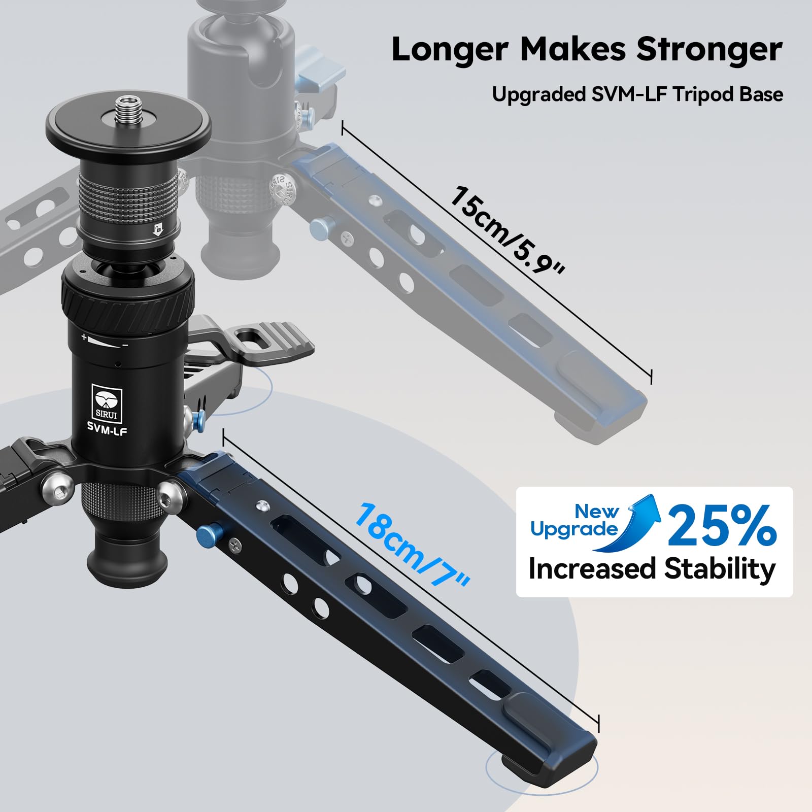 SIRUI Monopode SVM-145P Rapid System en Fibre de Carbone avec pédale, Monopode de 145 cm, réglage Rapide par vis de Serrage, Compact et ne pesant Que 1,52 kg, Charge maximale de 10 kg