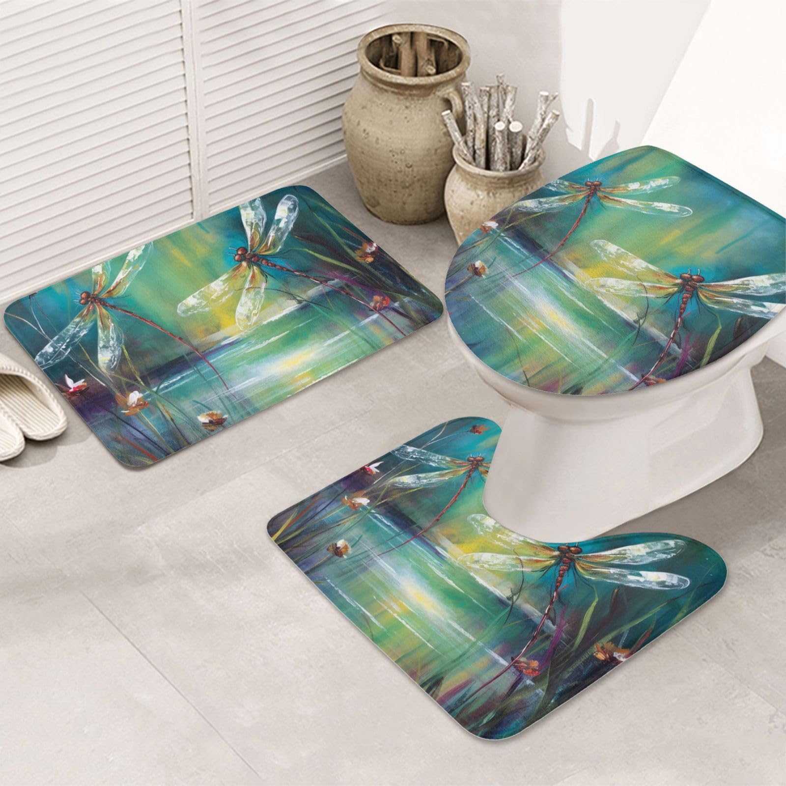 Tapis de bain antidérapant en flanelle pour éviter les glissades