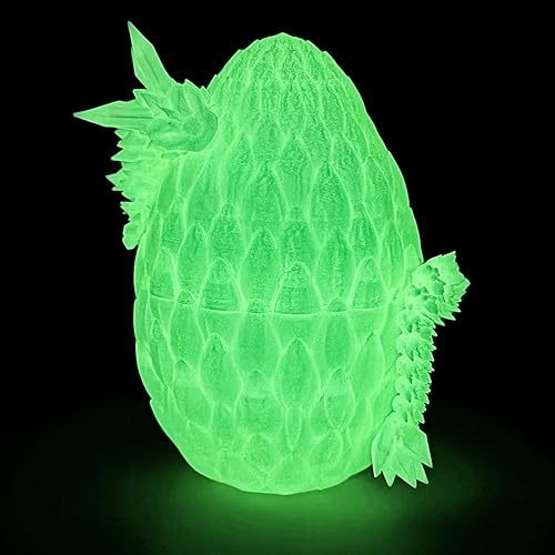Miniatura 8 de Huevo de dragón 3D – Huevo de Pascua con dragón flexible en el interior, gran regalo impreso en 3D, decoración de figuras, juguete de escritorio