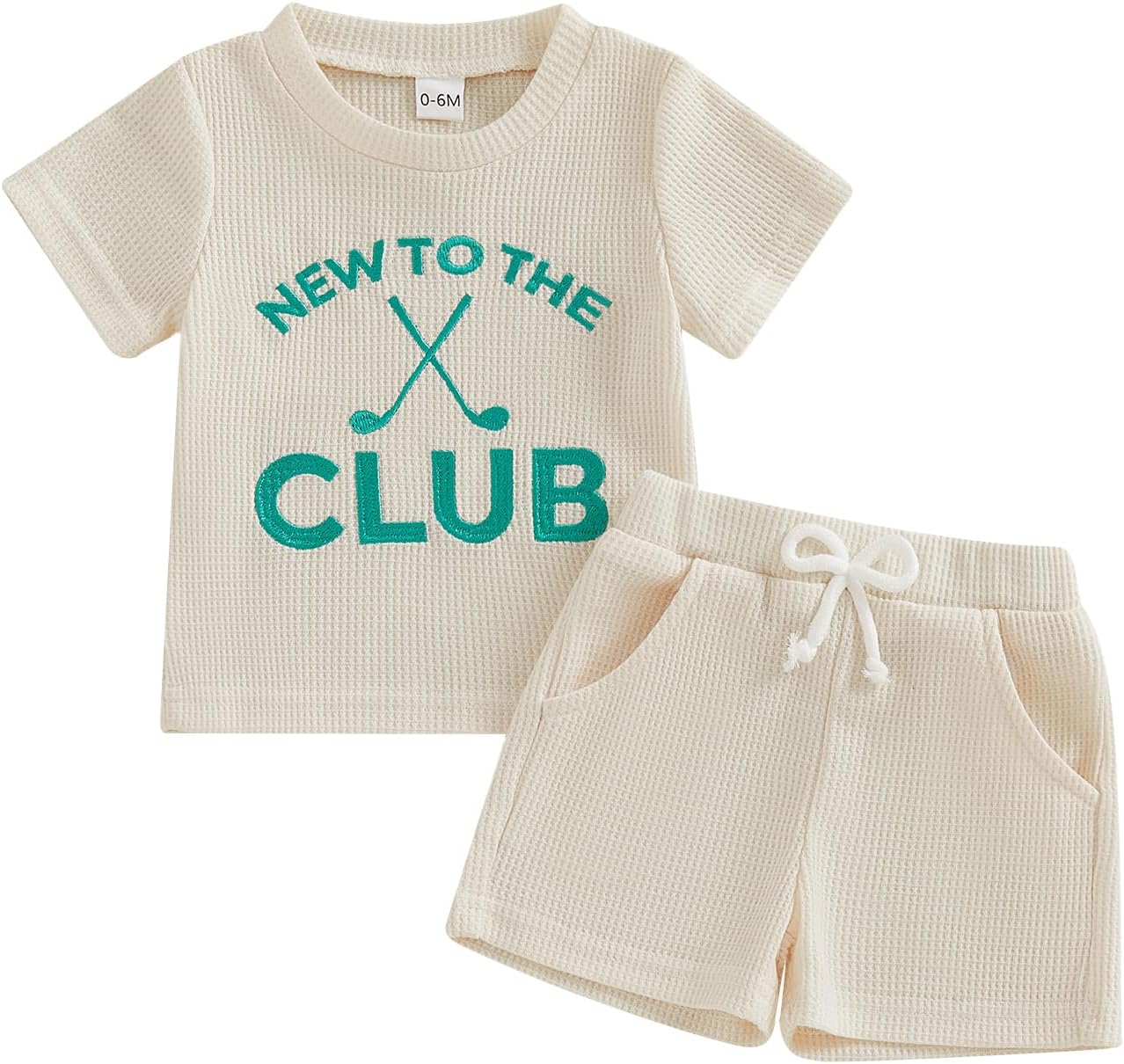 WZTYYDS Toddler Baby Boy Summer Clothes Baseball Golf T-Shirt Shorts Set