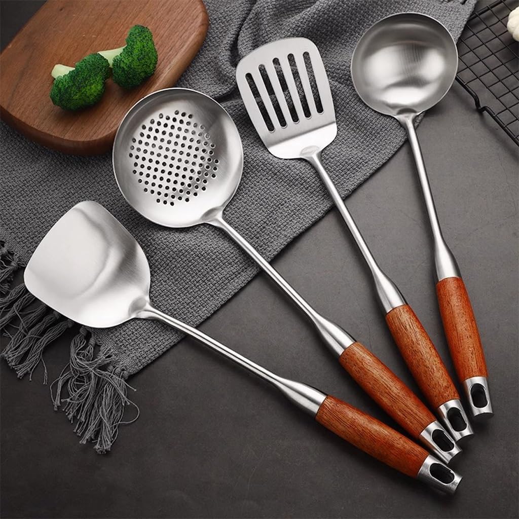 DUYHBAWRS-779 Kitchen Utensil Sets Non-Stick Long Shank Matter Mixture Shovel Dinnerware