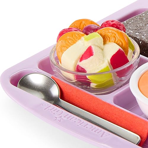 Miniatura 3 de American Girl Truly Me - Muñeca hambrienta de 18 pulgadas para almuerzo caliente con sándwich, sopa, fruta y brownie, para mayores de 6 años