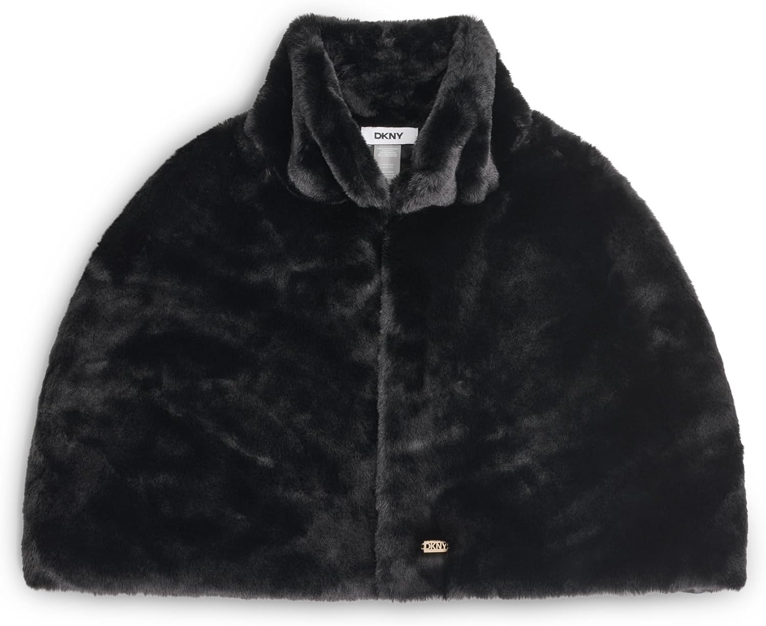 DKNY womens Faux Fur Shawl