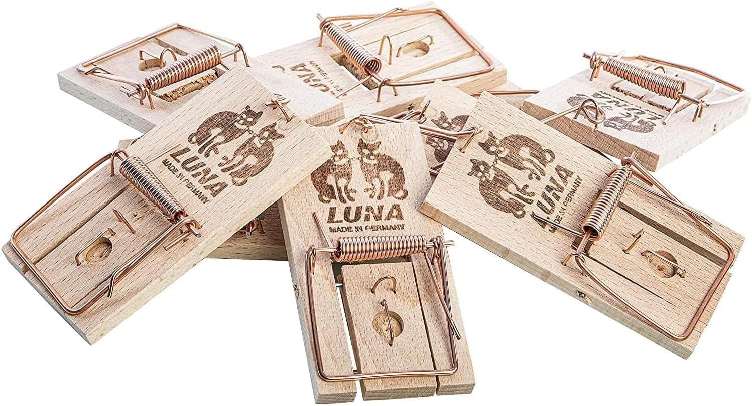 12Pcs Set Mausefallen Aus Holz, Kleine Hölzerne Mausefalle,Wiederverwendbar Schlagfallen Aus Holz,Hohe Schlagkraft Ungiftig Klassisch Mausefalle In - Foto 4