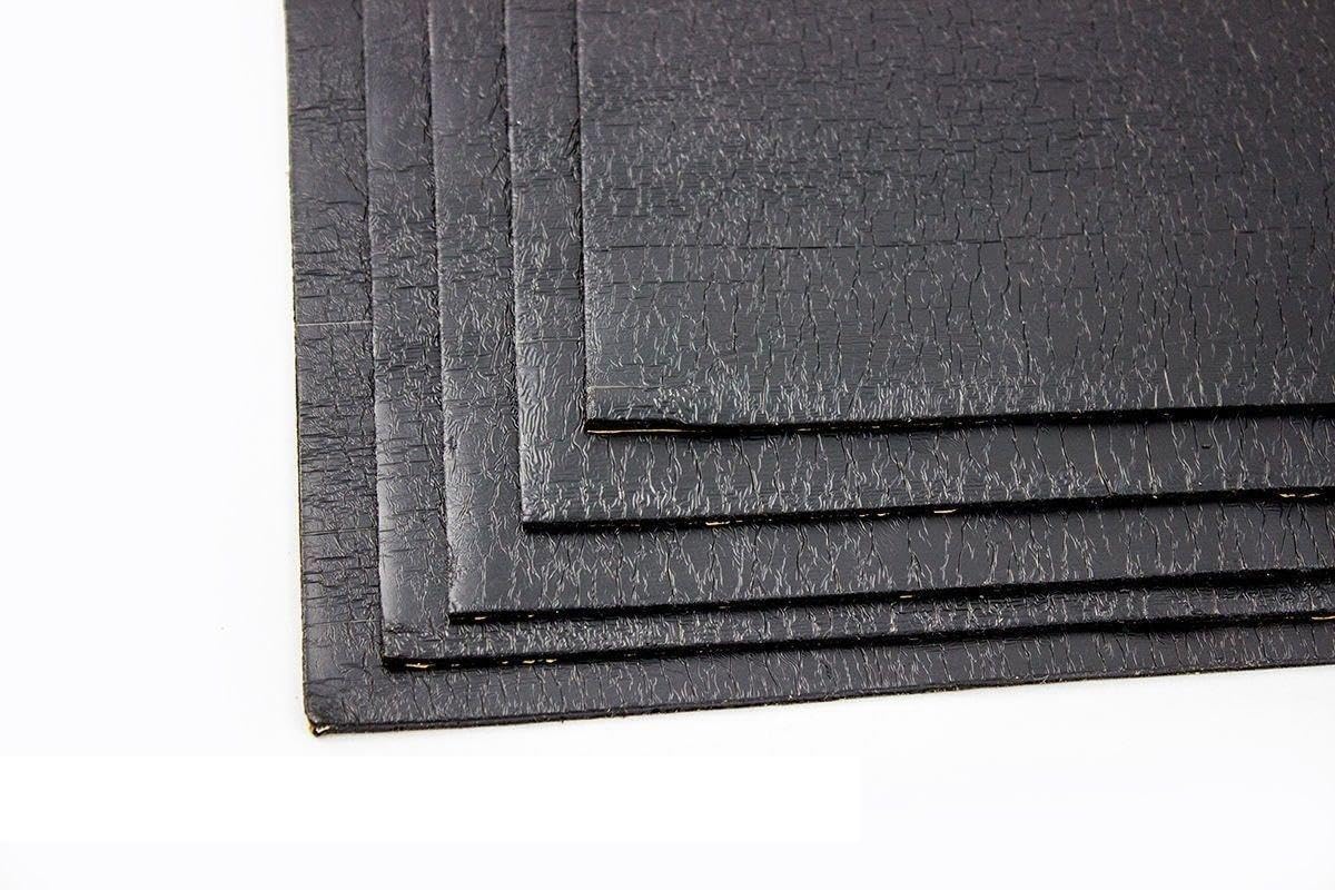 ADM ADM-Matte Anti-Dröhn-Matte Bitumenmatte, Anti/Droehn/Matte, 50 x 20 cm groß x 2,7 mm dick, selbstklebend Türdämmung Dämmung Dämmmaterial Dämmmatte Carhifi Autohifi Oldtimer ( 25 Stück )