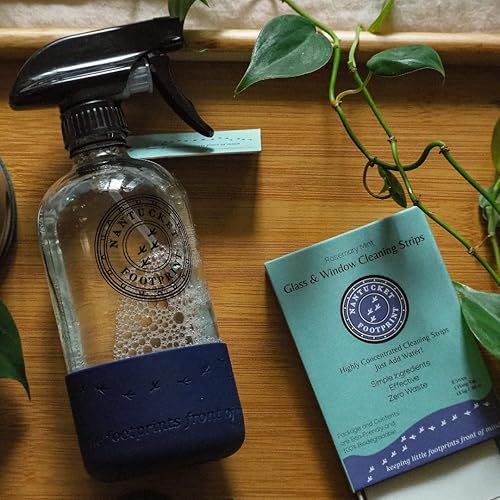 Miniatura 3 de Paquete de ventana: hojas de limpieza de ventanas + botella de vidrio reutilizable + paños profesionales para ventanas | Ahorra un 10%