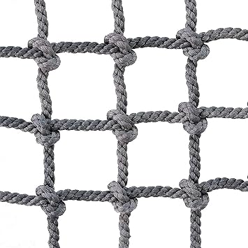 Heavy Duty Climbing Cargo Net, Nylon Child Safety Net Playground Net, Obstacle Training Rope Ladder Swing for Adults